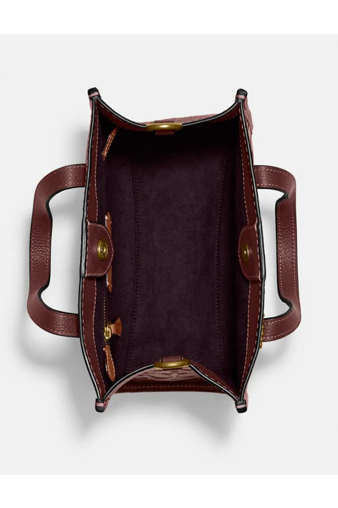 Buy Coach Signature Leather Tote 22 - Maroon in Pakistan
