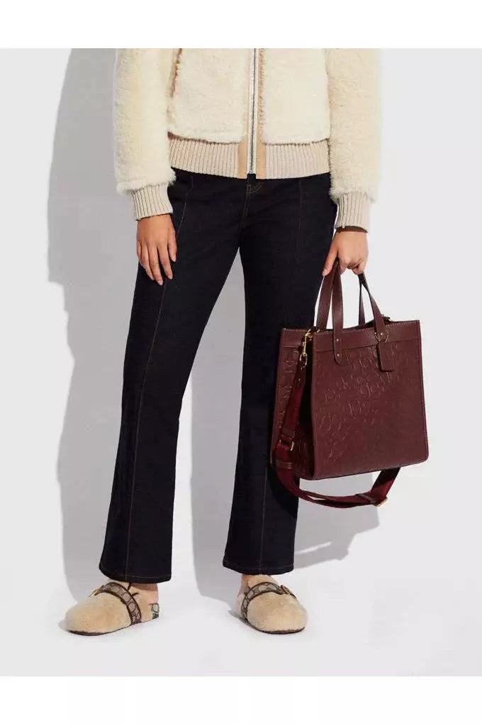 Buy Coach Signature Leather Tote 30 - Maroon in Pakistan