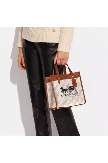 Buy Coach Horse and Carriage Tote 22 - White in Pakistan