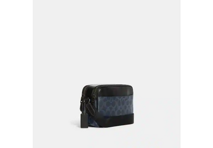 Buy Coach Graham Crossbody In Blocked Signature Canvas With Varsity Stripe Small Bag in Pakistan