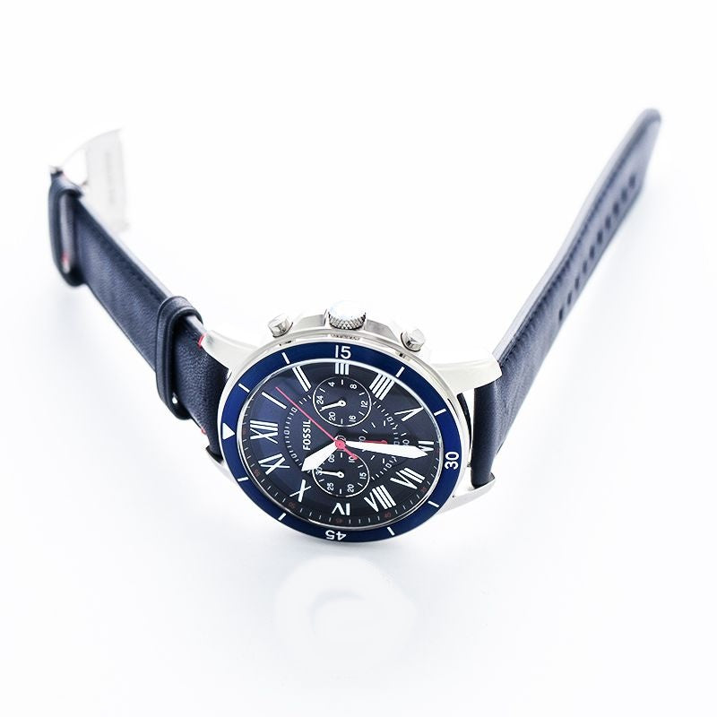 Buy Fossil Men's Chronograph Quartz Leather Strap Multi Color Dial 44mm Watch FS5373 in Pakistan