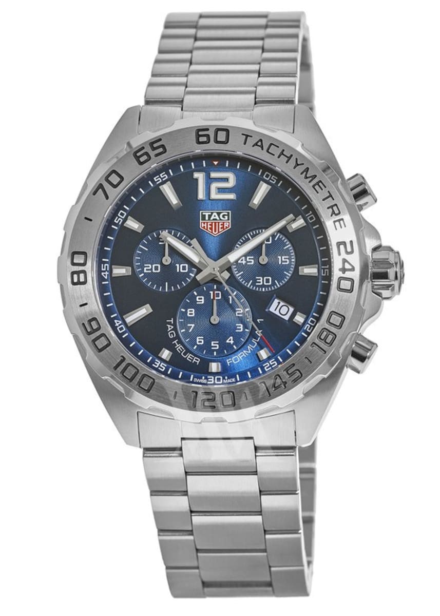 Buy Tag Heuer Formula 1 Chronograph Blue Dial Silver Steel Strap Watch for Men - CAZ101K.BA0842 in Pakistan