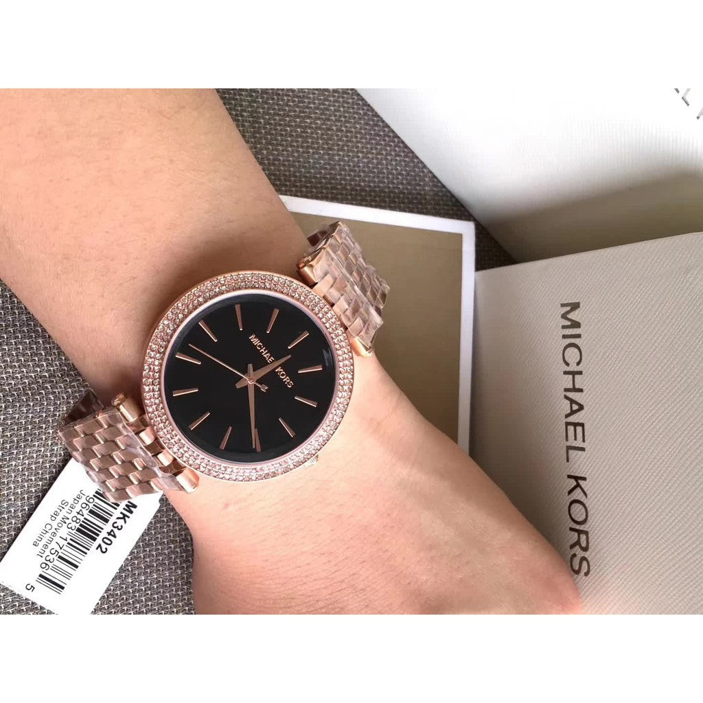Buy Michael Kors Women’s Quartz Stainless Steel Black Dial 38mm Watch - MK3402 in Pakistan