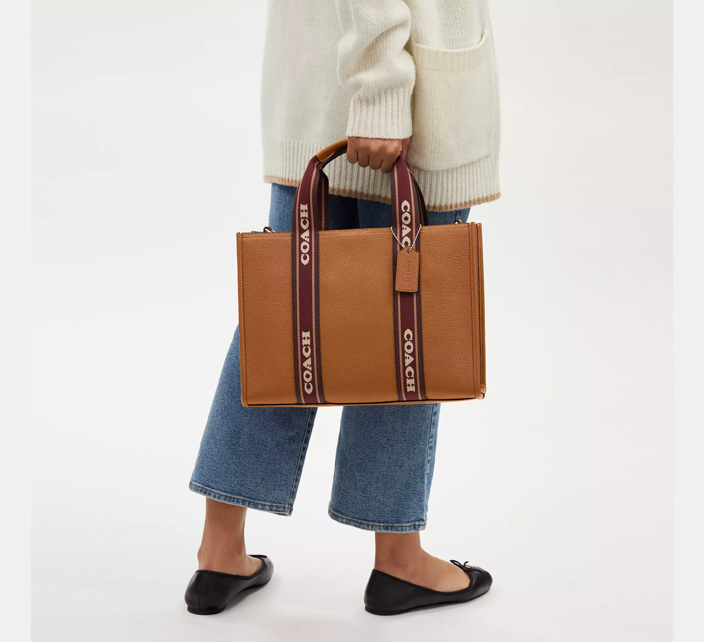 Buy Coach Smith Tote Bag - Silver/Penny Multi in Pakistan