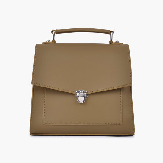 Buy Push Lock Messenger Bag - Coffee in Pakistan