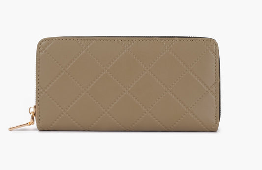Buy Quilted Pattern Wallet - Coffee in Pakistan