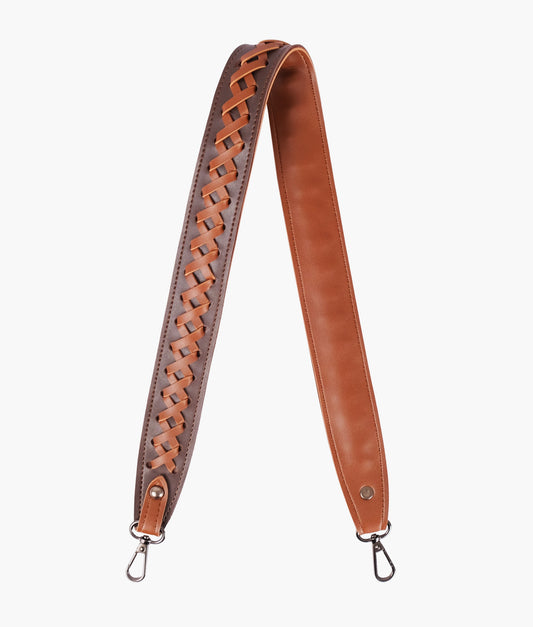 Buy Zig Zag Weave Strap Add On - Dark Brown And Brown in Pakistan