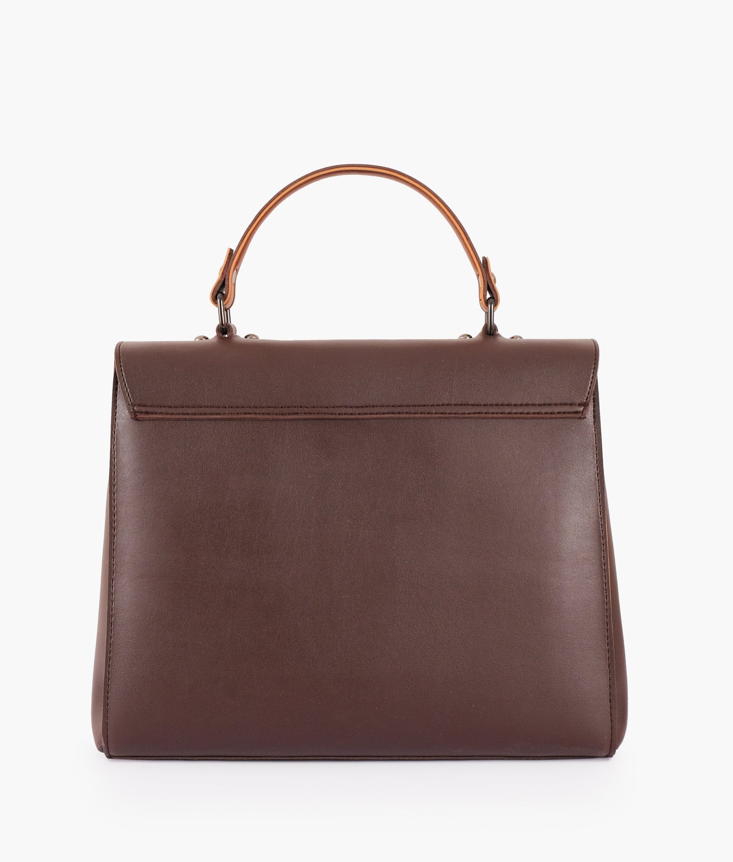 Buy Dark Brown Flap-over Top-handle Bag in Pakistan