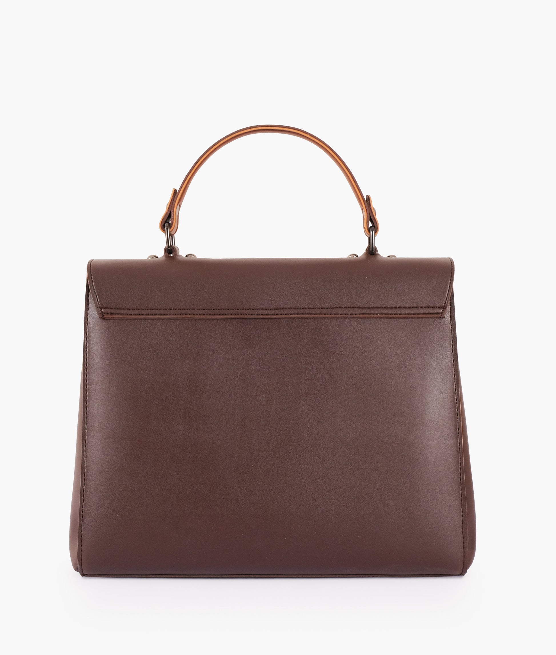 Buy Dark Brown Flap-over Top-handle Bag in Pakistan