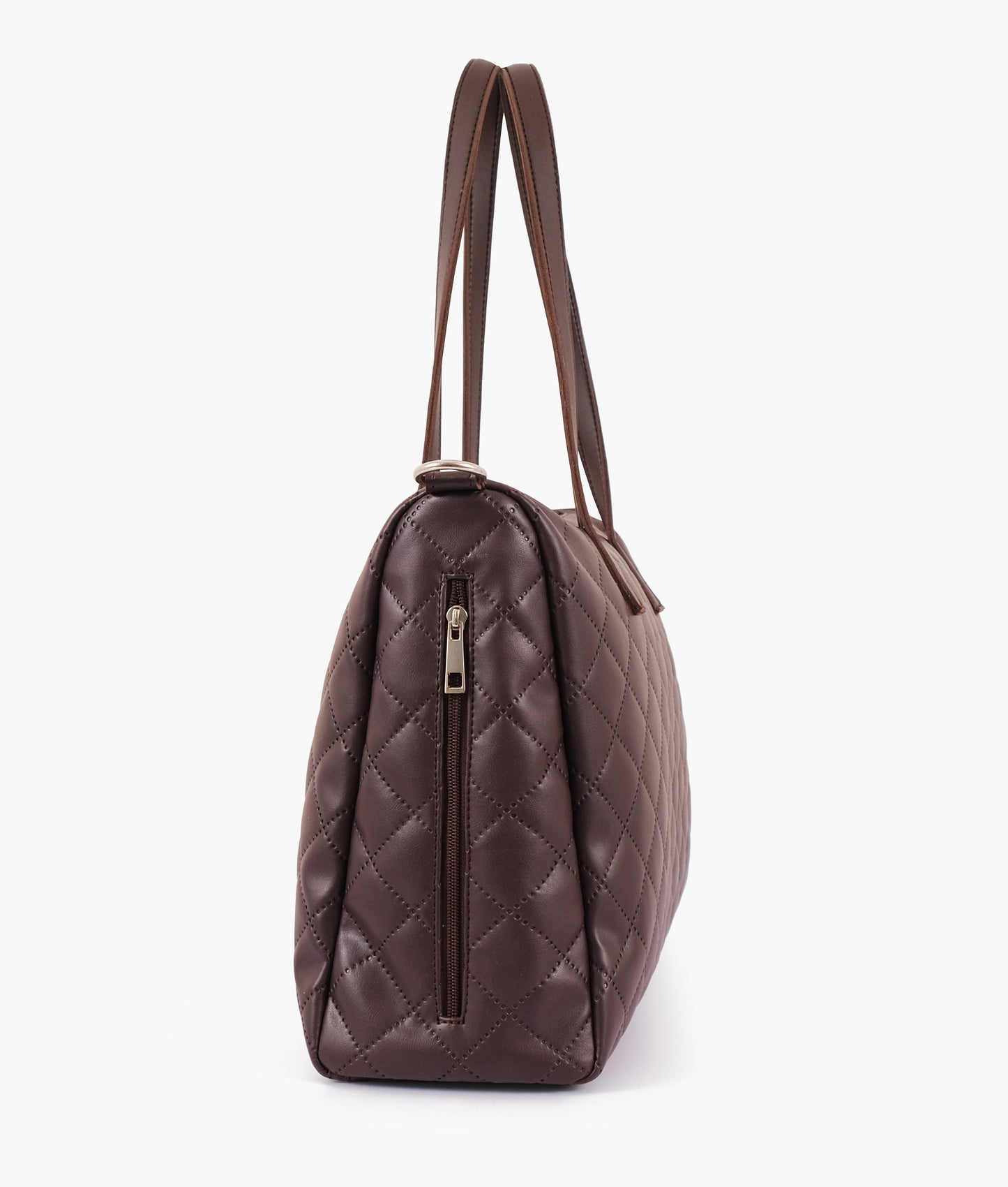 Buy Dark Brown Quilted Carryall Tote Bag in Pakistan