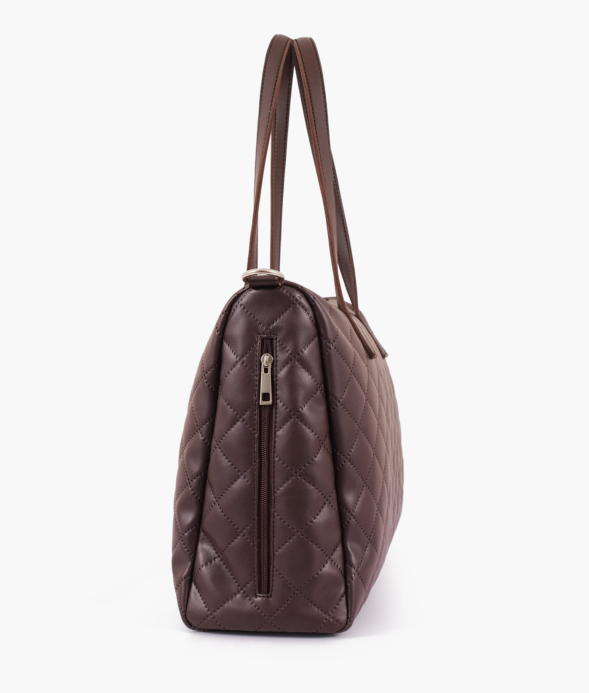 Buy Dark Brown Quilted Carryall Tote Bag in Pakistan