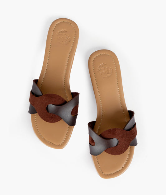 Buy Dark Brown Suede Flats in Pakistan