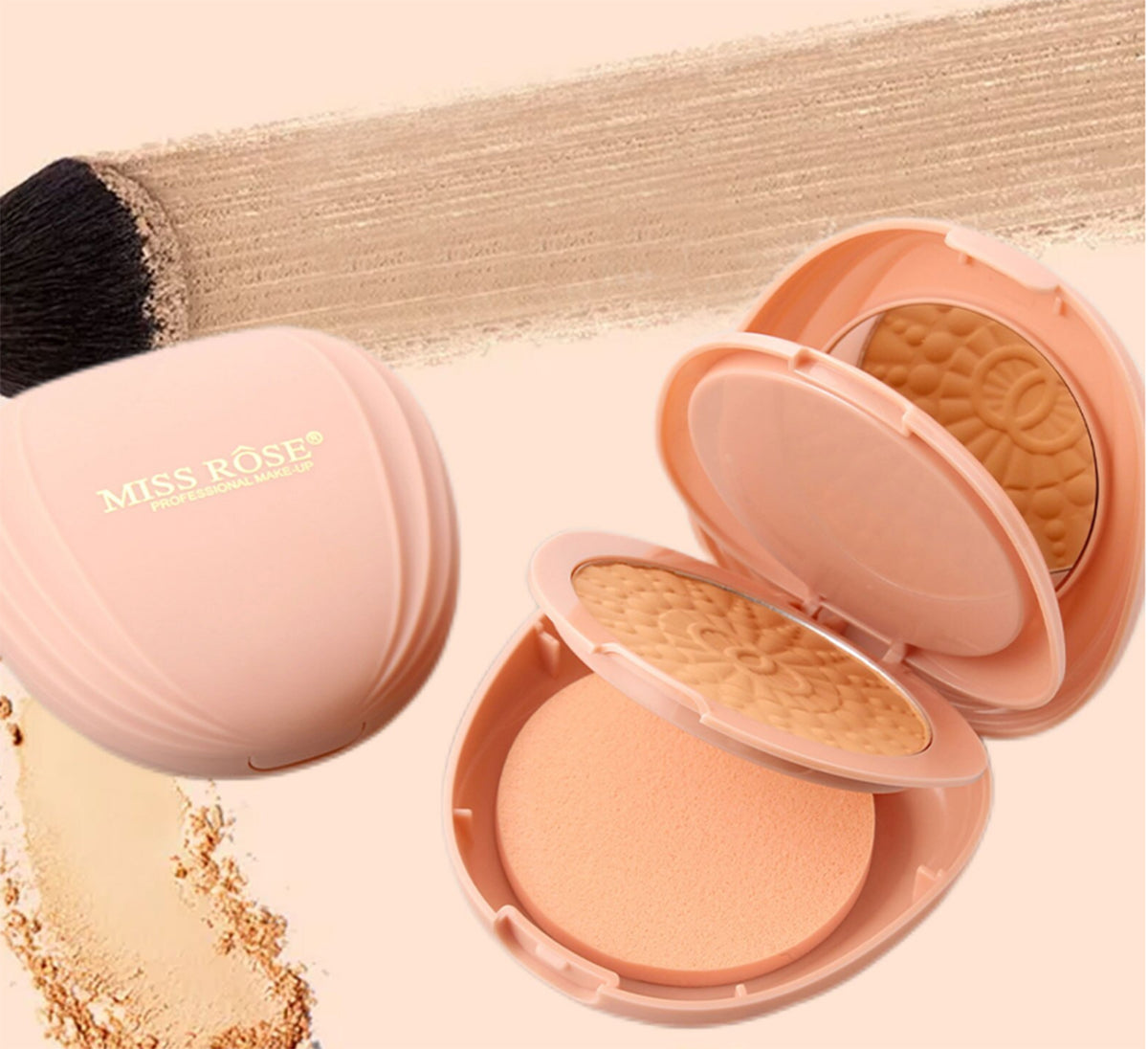 Buy Miss Rose Professional Make Up 3 Color Powder 24 - Gm in Pakistan