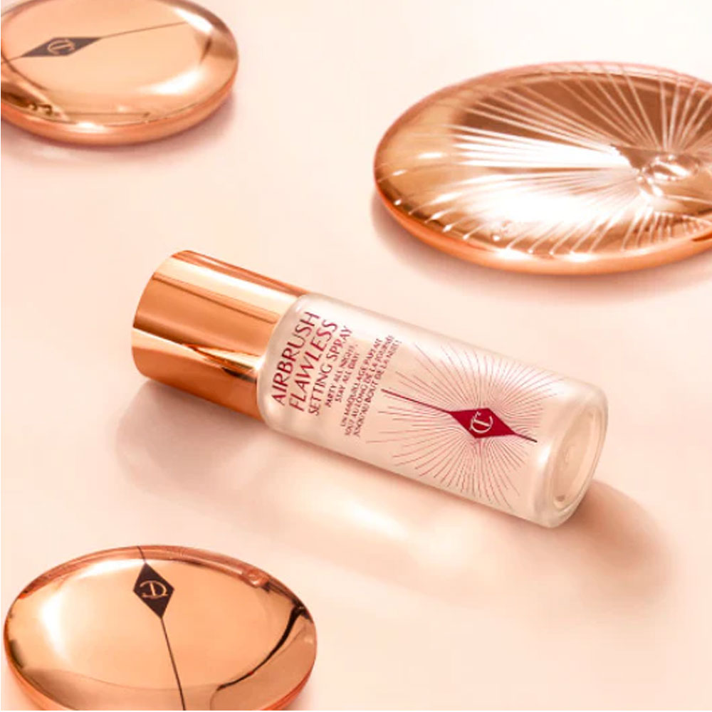 Charlotte Tilbury Airbrush Flawless Setting Spray Duo -  Full Size 100ML -mini Size -34ML