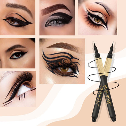 Buy Miss Rose Classic Pure Black Liquid Eyeliner Pen Waterproof Matte in Pakistan