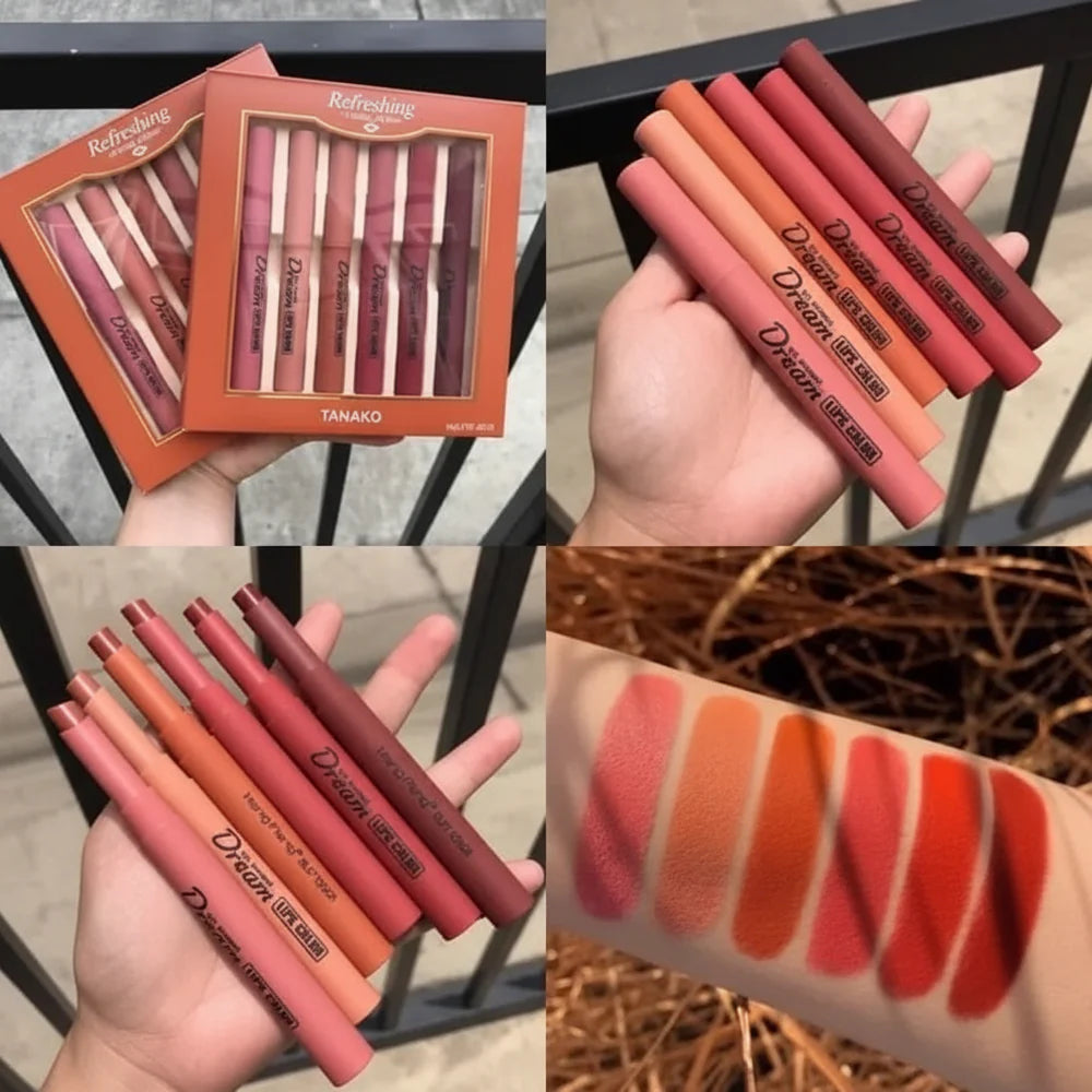 TANAKO Refreshing Matte Dream Lips - Pack Of 6