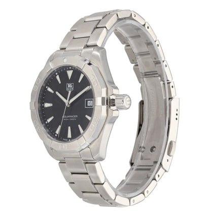 Buy Tag Heuer Aquaracer Black Dial Silver Steel Strap Watch for Men - WAY1110.BA0928 in Pakistan