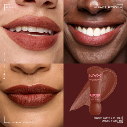 NYX Professional Makeup - Smushy Matte Lip Balm - Smudge Fudge