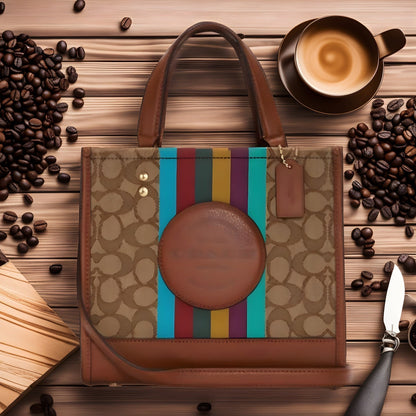 Buy Coach Dempsey Carryall In Signature Jacquard With Stripe And Coach Patch Bag Small in Pakistan