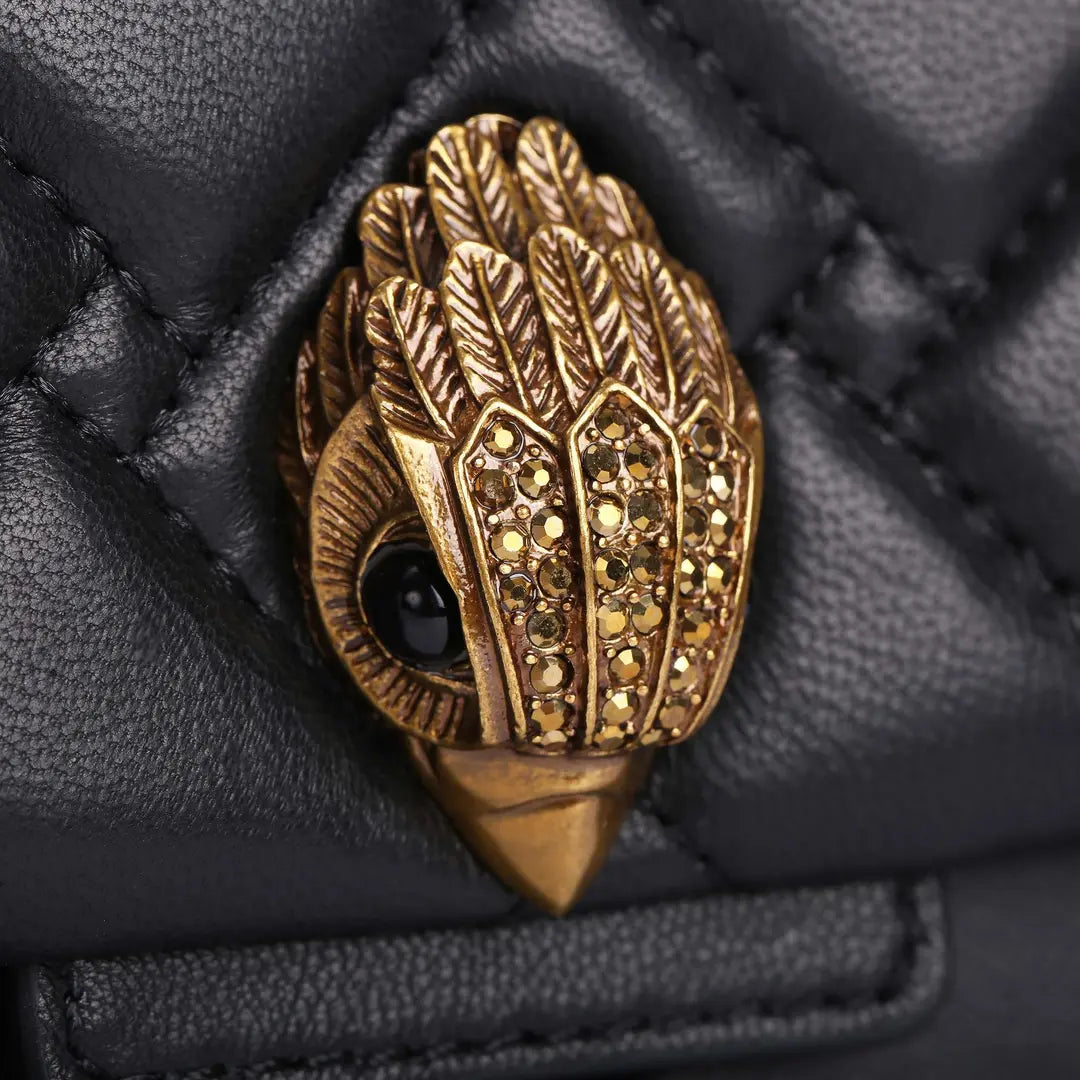 Buy Kurt Geiger Mini Kensington Shoulder Bag In Leather Small - Black Combination in Pakistan