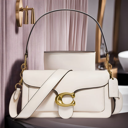 Buy Coach NWT Tabby Box Leather  Bag - Chalk in Pakistan