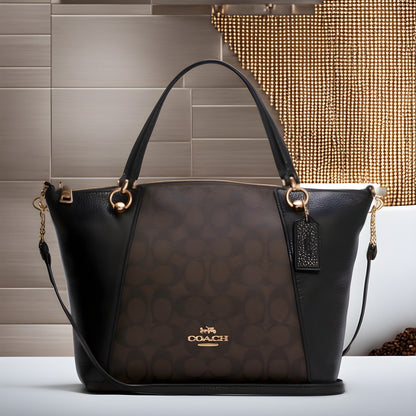 Buy Coach Kacey Satchel in Signature Canvas Bag Small in Pakistan