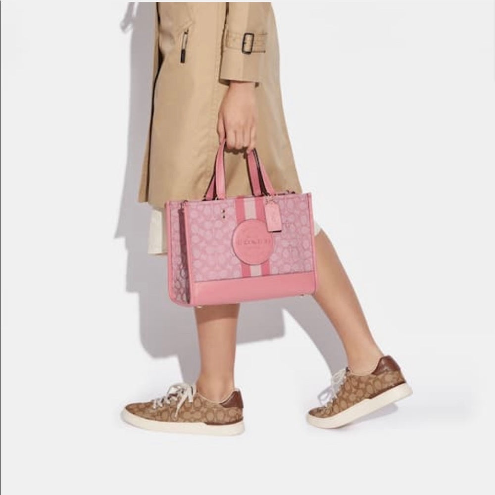 Buy Coach Dempsey Carryall In Signature Jacquard With Stripe And Coach Patch Bag Large in Pakistan