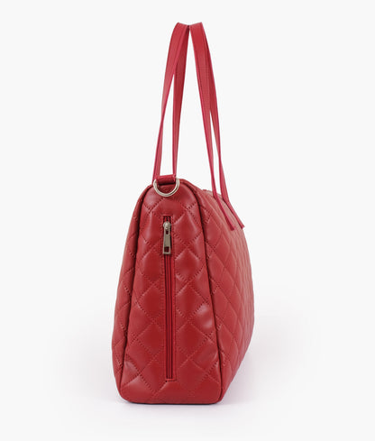 Buy Maroon Quilted Carryall Tote Bag in Pakistan