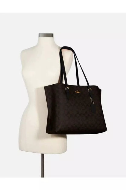 Buy Coach Mollie Tote Large - Signature Brown Canvas in Pakistan