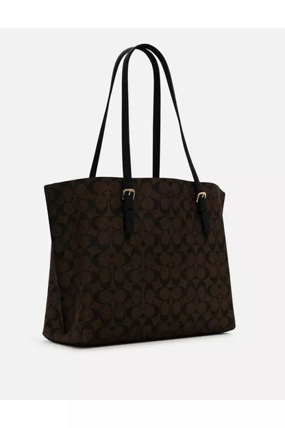 Buy Coach Mollie Tote Large - Signature Brown Canvas in Pakistan