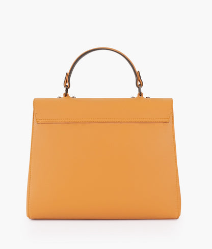 Buy Mustard Flap-over Top-handle Bag in Pakistan