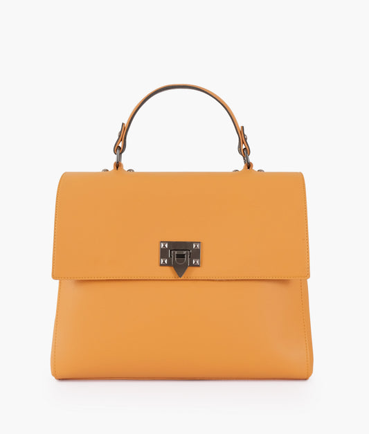 Buy Mustard Flap-over Top-handle Bag in Pakistan