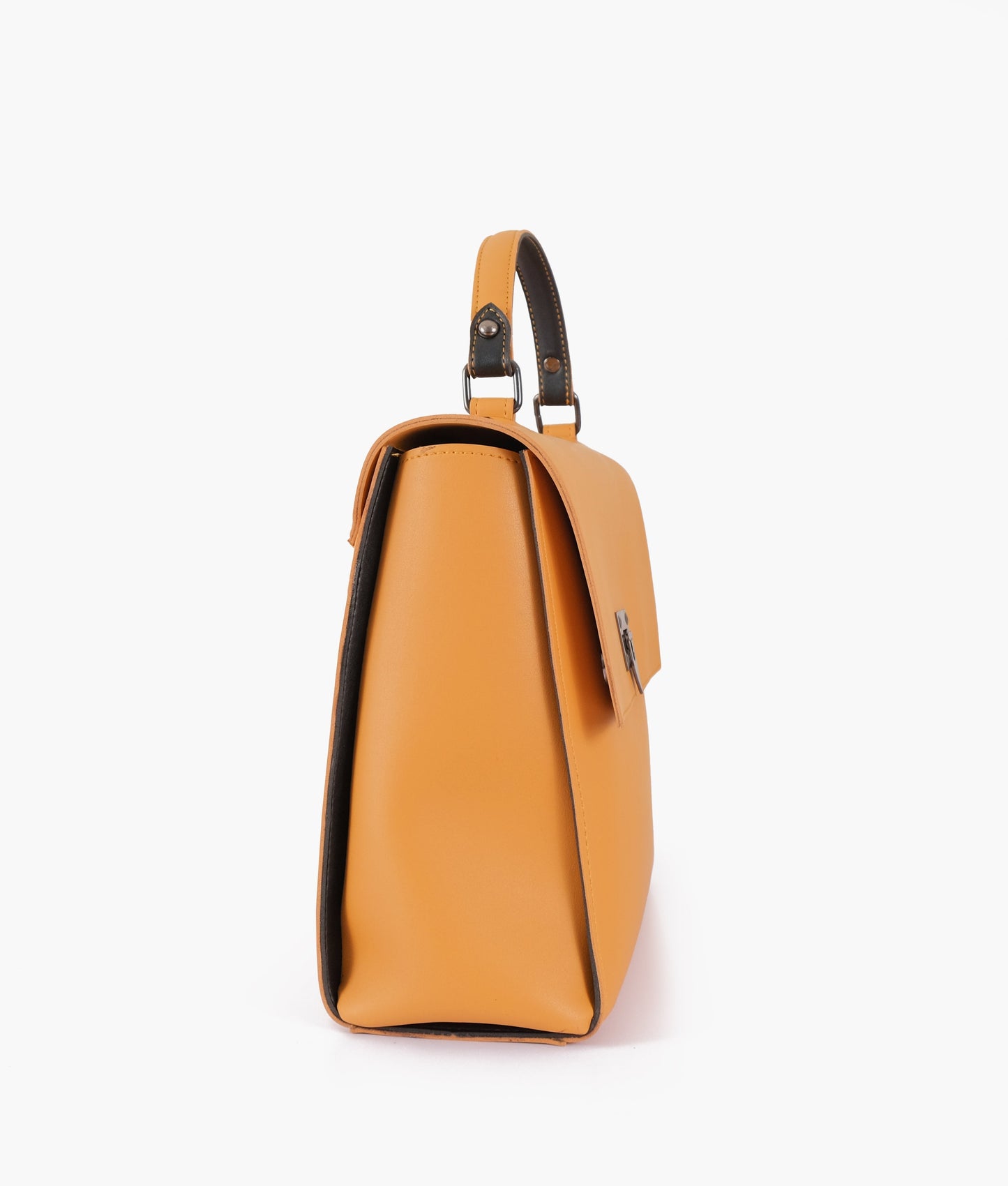 Buy Mustard Flap-over Top-handle Bag in Pakistan