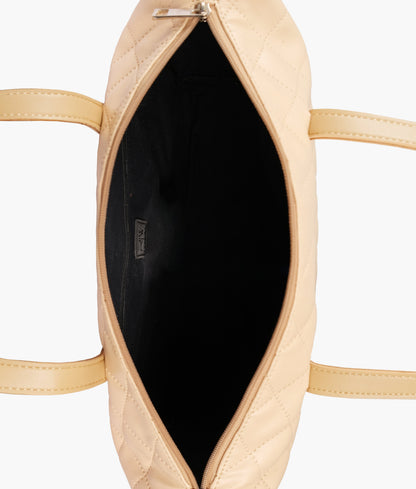 Buy Off-White Quilted Carryall Tote Bag in Pakistan
