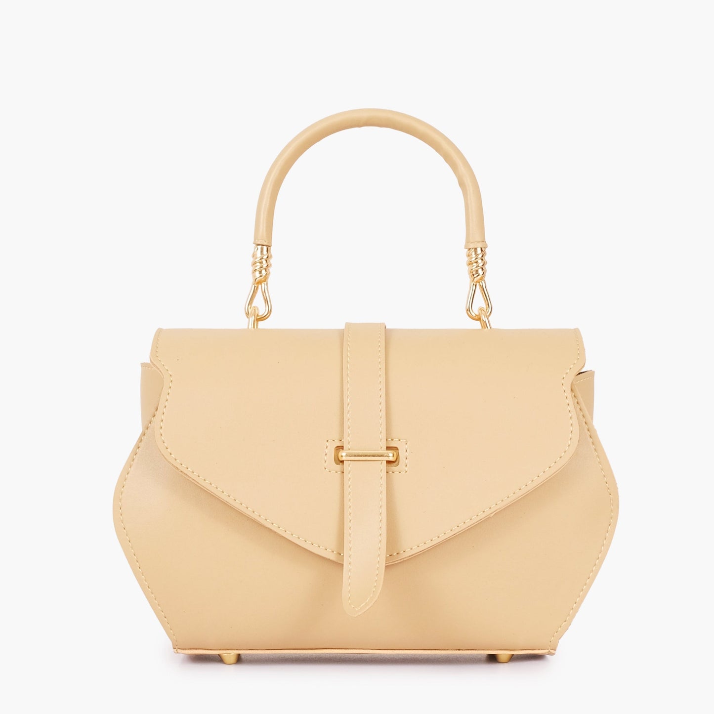 Buy Off-White Top-Handle Hexagon Bag in Pakistan