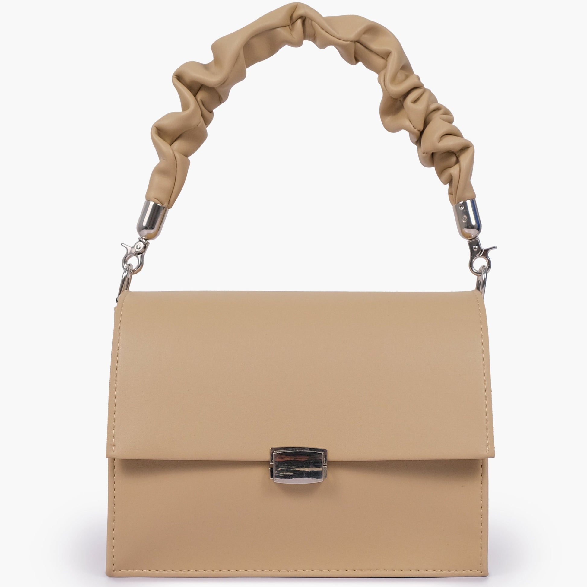 Buy Top Handle Mini Cross Body Bag - Off White in Pakistan