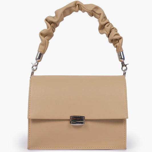 Buy Top Handle Mini Cross Body Bag - Off White in Pakistan