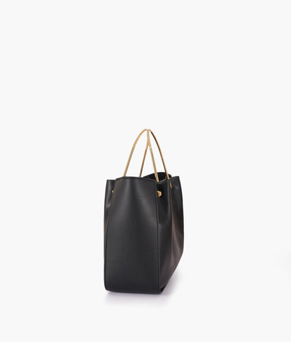 Buy Pearl Black Metallic Handle Shoulder Bag in Pakistan