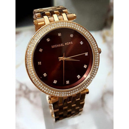 Buy Michael Kors Women’s Quartz Stainless Steel Brown Dial Watch - MK3217 in Pakistan