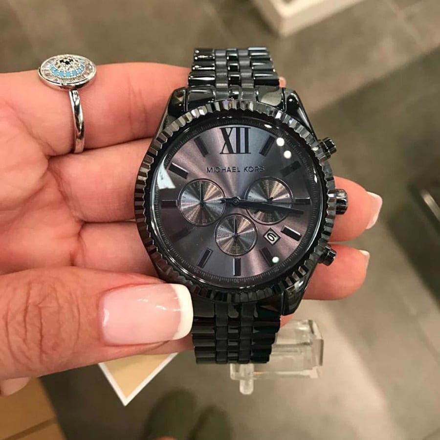 Buy Michael Kors Lexington Blue Dial Blue Steel Strap Watch for Women - MK8480 in Pakistan