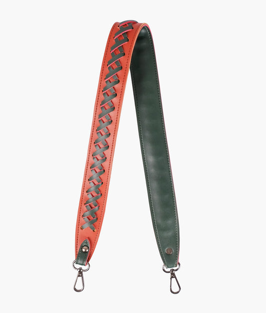Buy Green Zig Zag Weave Strap Add On - Rust and Army in Pakistan