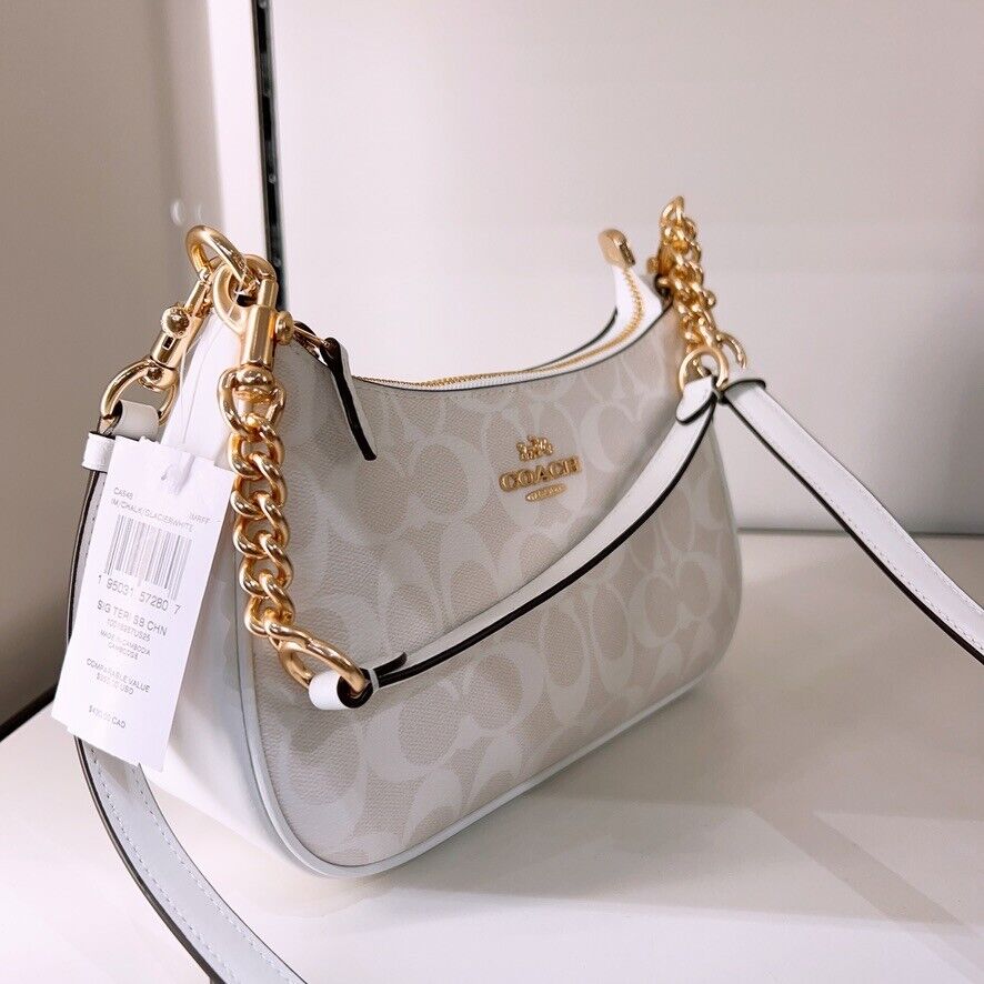 Buy Coach NWT Teri Shoulder Bag In Signature Canvas in Pakistan