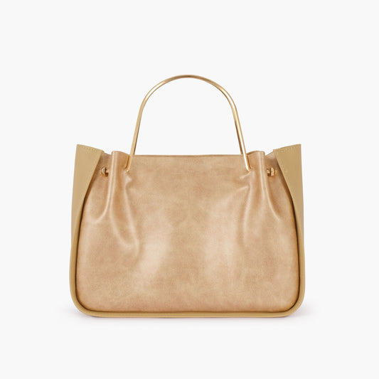 Buy Sandy Metallic Handle Shoulder Bag in Pakistan