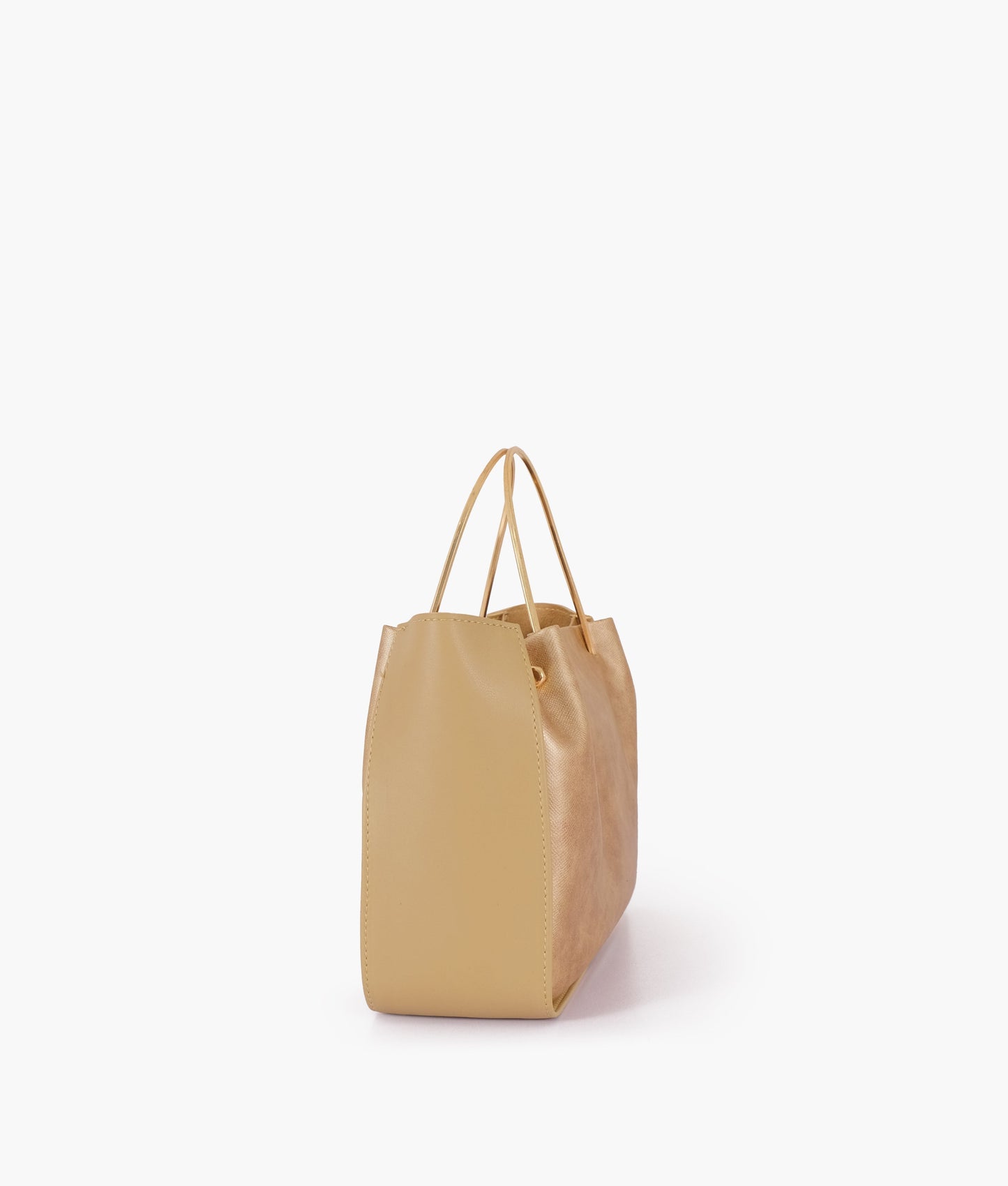 Buy Sandy Metallic Handle Shoulder Bag in Pakistan