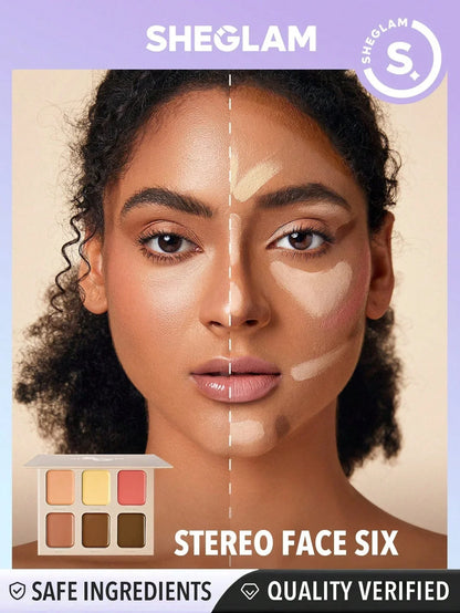 SHEGLAM STEREO FACE SIX COLOR  PALETTE