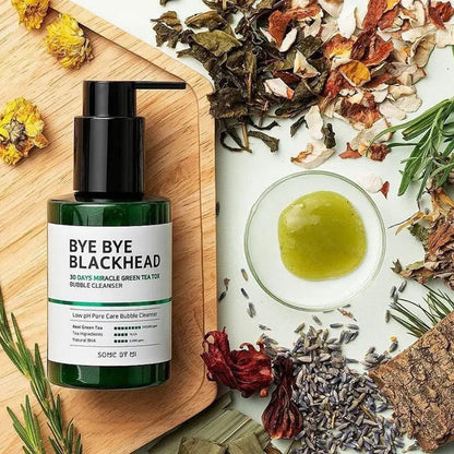 Some By Mi Bye Bye Blackhead 30 Days Miracle Green Tea Tox Bubble Cleanser – 120g