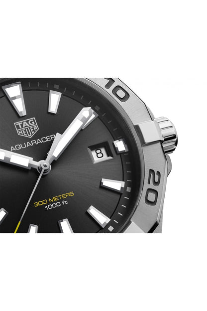 Buy Tag Heuer Aquaracer Black Dial Silver Steel Strap Watch for Men - WBD1110.BA0928 in Pakistan
