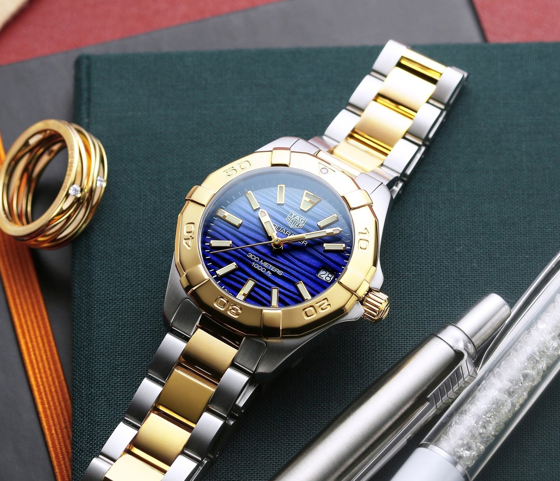 Buy Tag Heuer Aquaracer Blue Dial Two Tone Steel Strap Watch for for Women - WBD1325.BB0320 in Pakistan