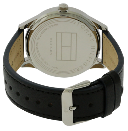 Buy Tommy Hilfiger Damon Grey Dial Black Leather Strap Watch for Men - 1791417 in Pakistan