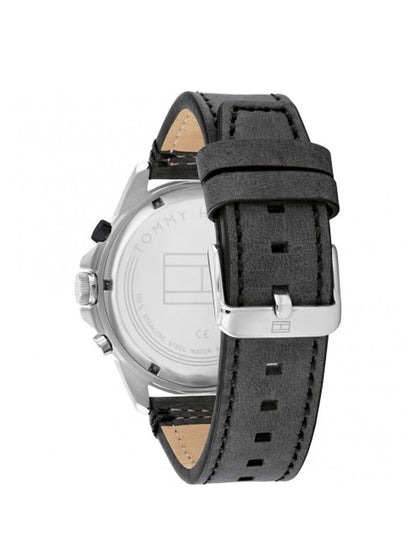 Buy Tommy Hilfiger Men's Quartz Leather Strap Black Dial 46mm Harley Watch 1791894 in Pakistan